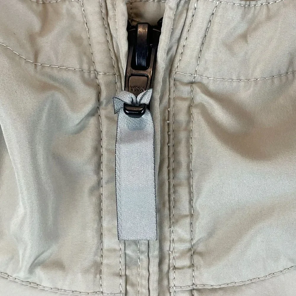 Simms Fishing‎ Jacket Men Large Beige Full Zip Hooded Windbreaker Elastic Waist - Picture 4 of 16